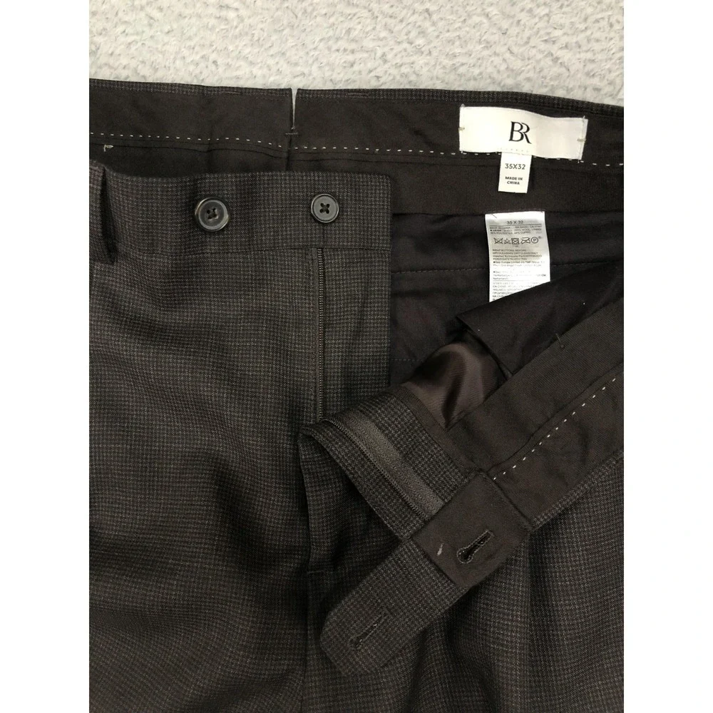 Banana Republic Mens Pants 37x32 (Tag 35x32) Wool Italy Vitale Barberis Canonico